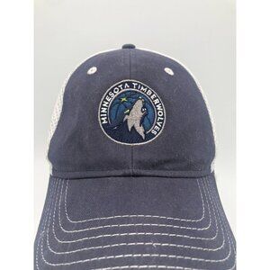 Minnesota Timberwolves Mesh Back Hat Embroidered Logo Strapback Cap One Size OS